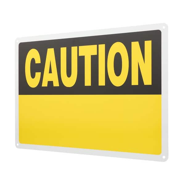 10 in. x 14 in. Aluminum Caution Sign