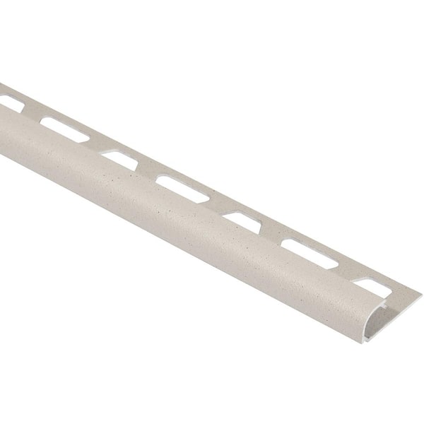 Schluter Rondec Ivory 0.5 in. W x 98.5 in. L Color-Coated Aluminum Bullnose Tile Edging Trim