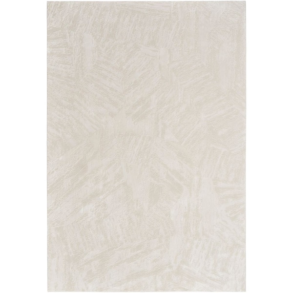 Desire Ivory 6 ft. x 9 ft. Abstract Contemporary Area Rug