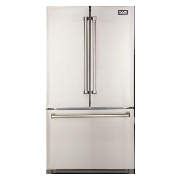 Kucht 26 1 Cu Ft 36 In W French Door, Are Bathtubs A Standard Size Refrigerator