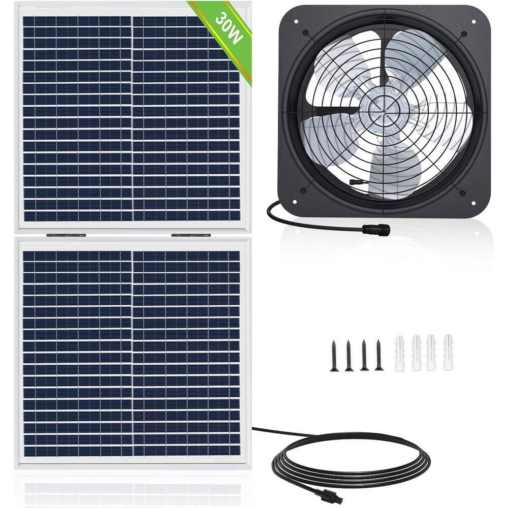 12.6 in. 25W Solar Powered Attic Ventilator with Foldable Panel price history on PriceWatchPro