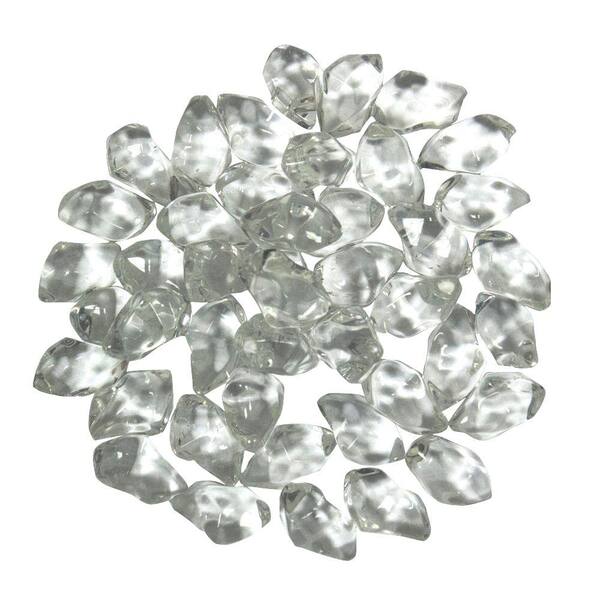 AZ Patio Heaters 0.75 in. Crystal Clear Smooth Fire Glass