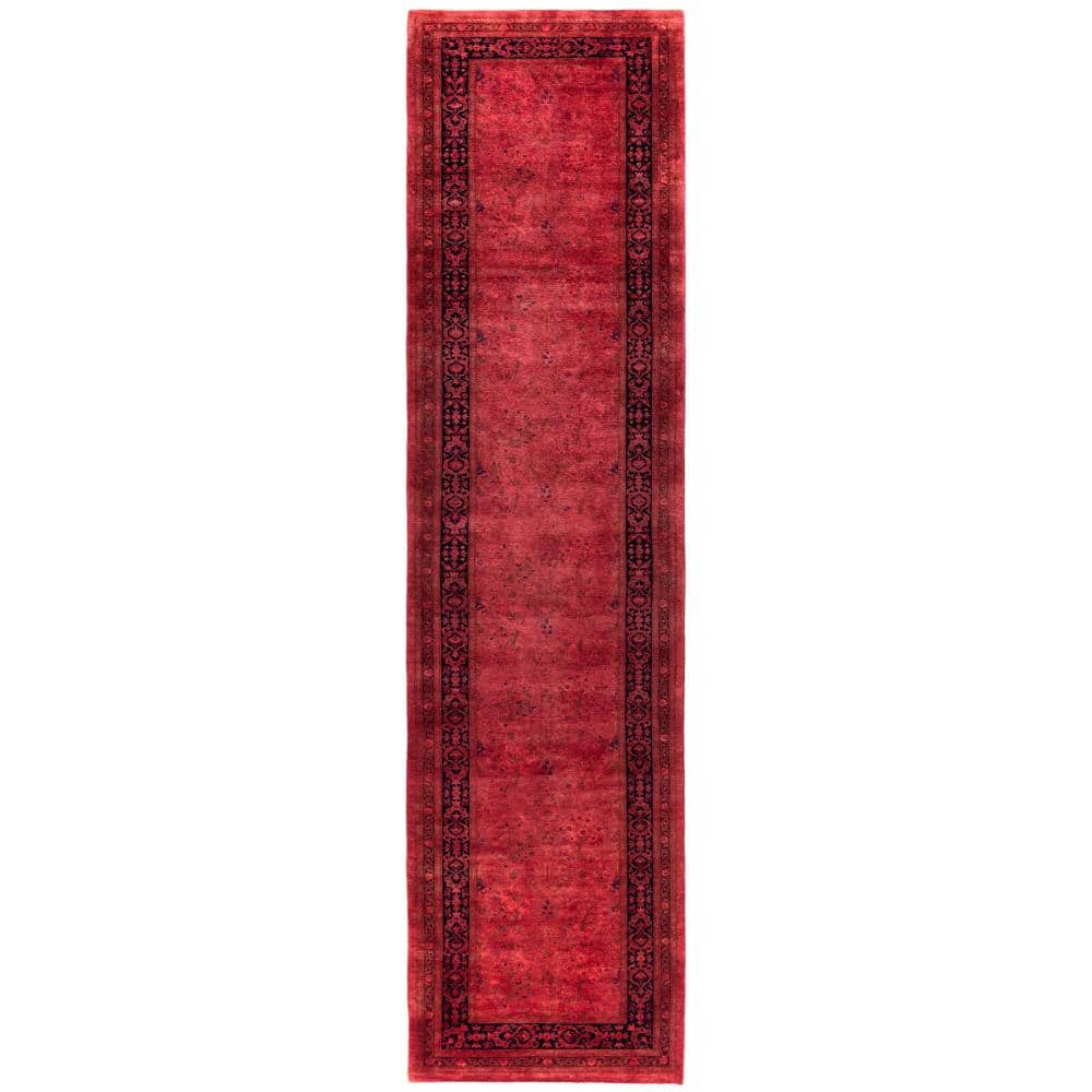 Fine Vibrance Red 3 X 12 Hand Knotted Wool Indoor Area Rug price history on PriceWatchPro