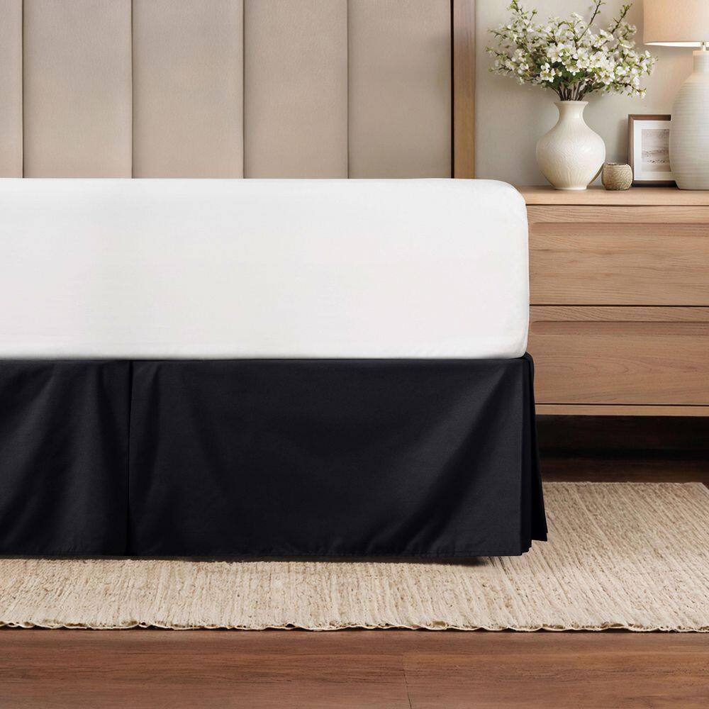 14 in. Black Solid Twin Bed Skirt price history on PriceWatchPro