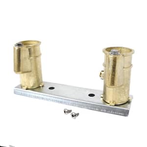 4 in. Anchor Socket Channel, Cups 8 in. Center Distance in Bronze