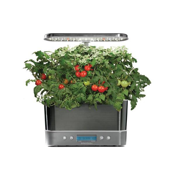 Aerogarden Harvest Elite Platinum Home Garden System 10 The Home Depot