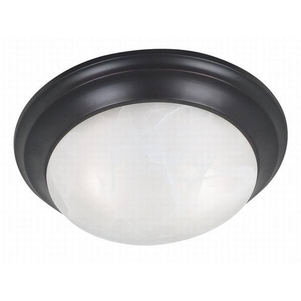 Kenroy Home Dickens 2-Light Oil Rubbed Bronze Flushmount