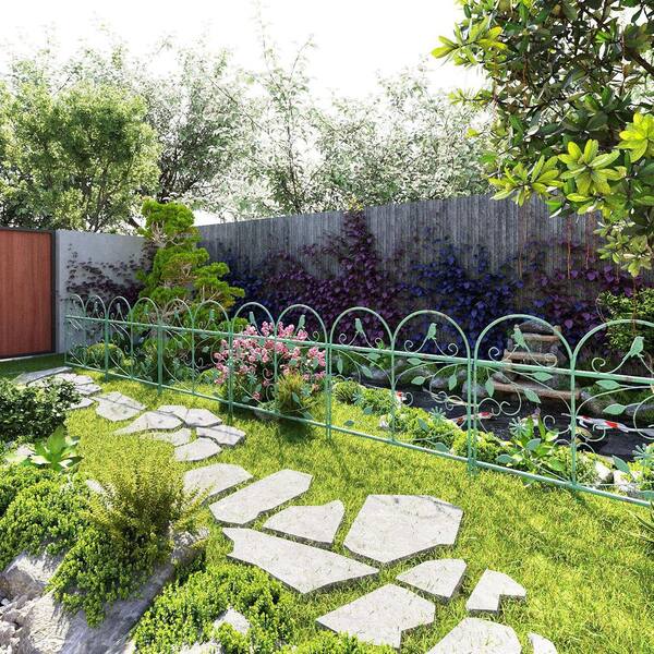 Garden Fence 6-Pack 22. 8 in. H 11 ft. L Rustproof Metal