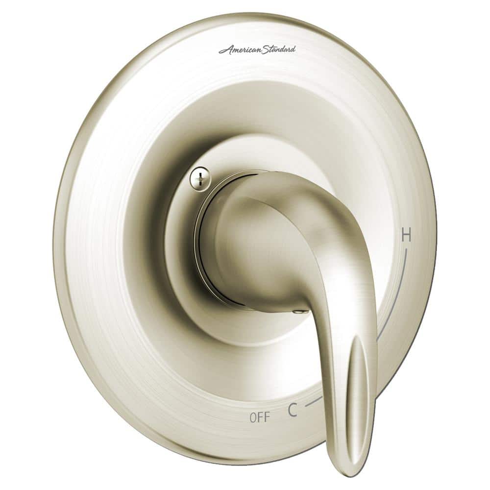 Brushed Nickel Wall-Mounted Lever Valve Trim Kit