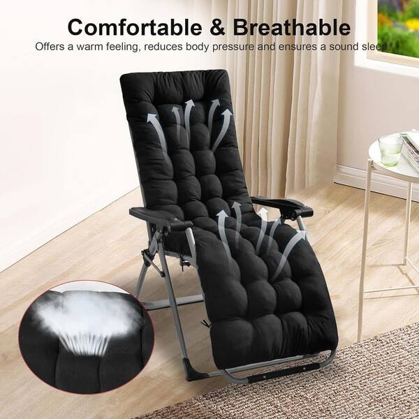 ESILOO Chaise Lounge Cushion-71 x 22 Ultra-Soft Outdoor Chair