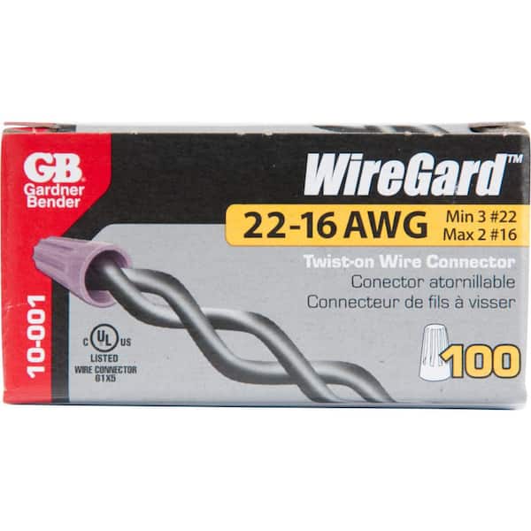 500 Gray Twist-On Wire GARD Connector Conical nuts 22-16 Gauge Barrel Screw US 