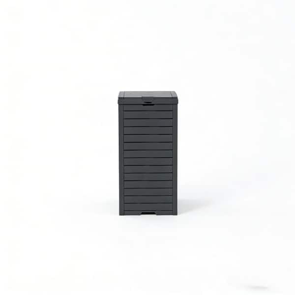 Black 31 Gallon Outdoor Garbage Bin