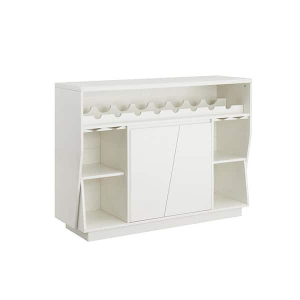 Home Source Industries Lavish Console White Oak Bar Cabinet