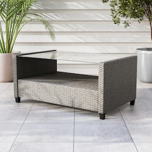 Valo Gray Rectangle Metal Outdoor Coffee Table