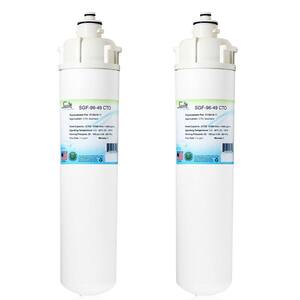 SGF-96-49 CTO Compatible Commercial Water Filter for EV9618-11, EV9618-16 (2-Pack)