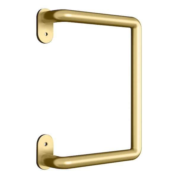 National Hardware 8 in. Troy Barn Door Pull in Brushed Gold