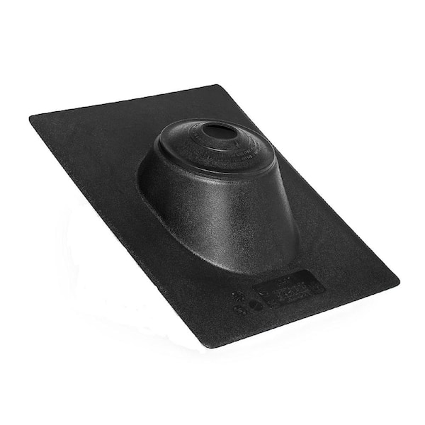 Oatey All-Flash No-Calk 11 in. x 15 in. Thermoplastic Vent Pipe Roof Flashing with 1-1/2 in. - 3 in. Adjustable Diameter