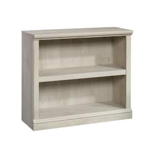 29.92 in. Chestnut Wood 2-shelf Standard Bookcase with Adjustable Shelves