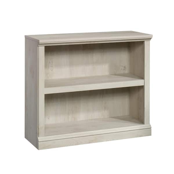 Chestnut Wood 2 Shelf Standard Bookcase, Realspace Magellan 8 Cube Bookcase White