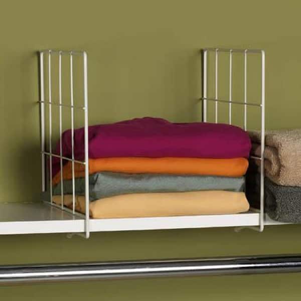 Evelots 8 Pack Wire Shelf Dividers for Closet Organization