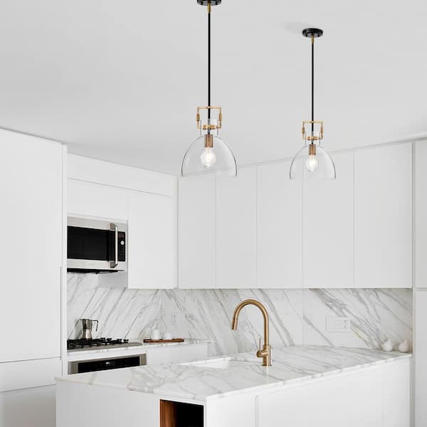 Edvivi Essence 10 in. 1-Light Contemporary Black and Antique