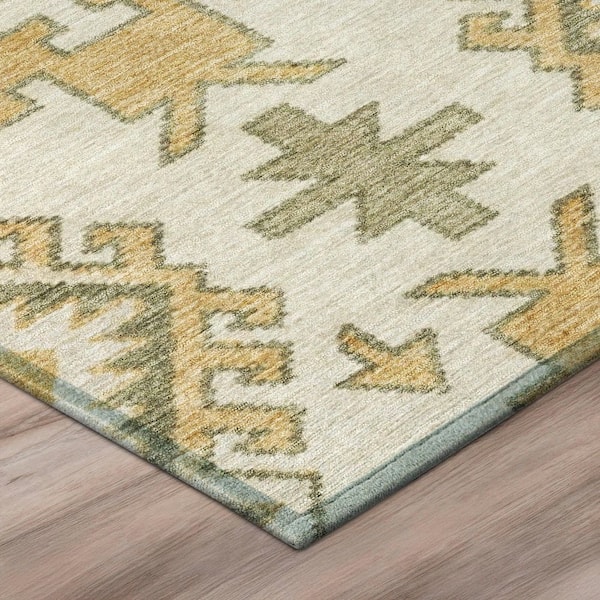 Chantille Machine Washable Indoor/Outdoor Abstract ACN3029 Cream 2 ft. x 3 ft. Accent Rug