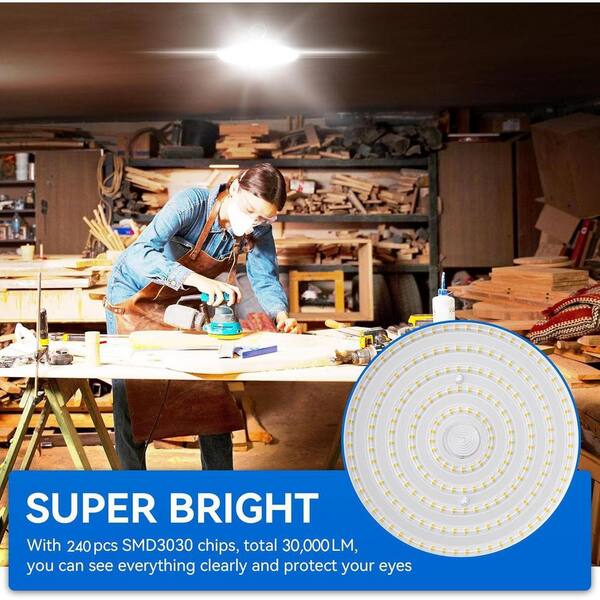 EKIEUDL 200-Watt Equivalent Integrated LED UFO High Bay Shop