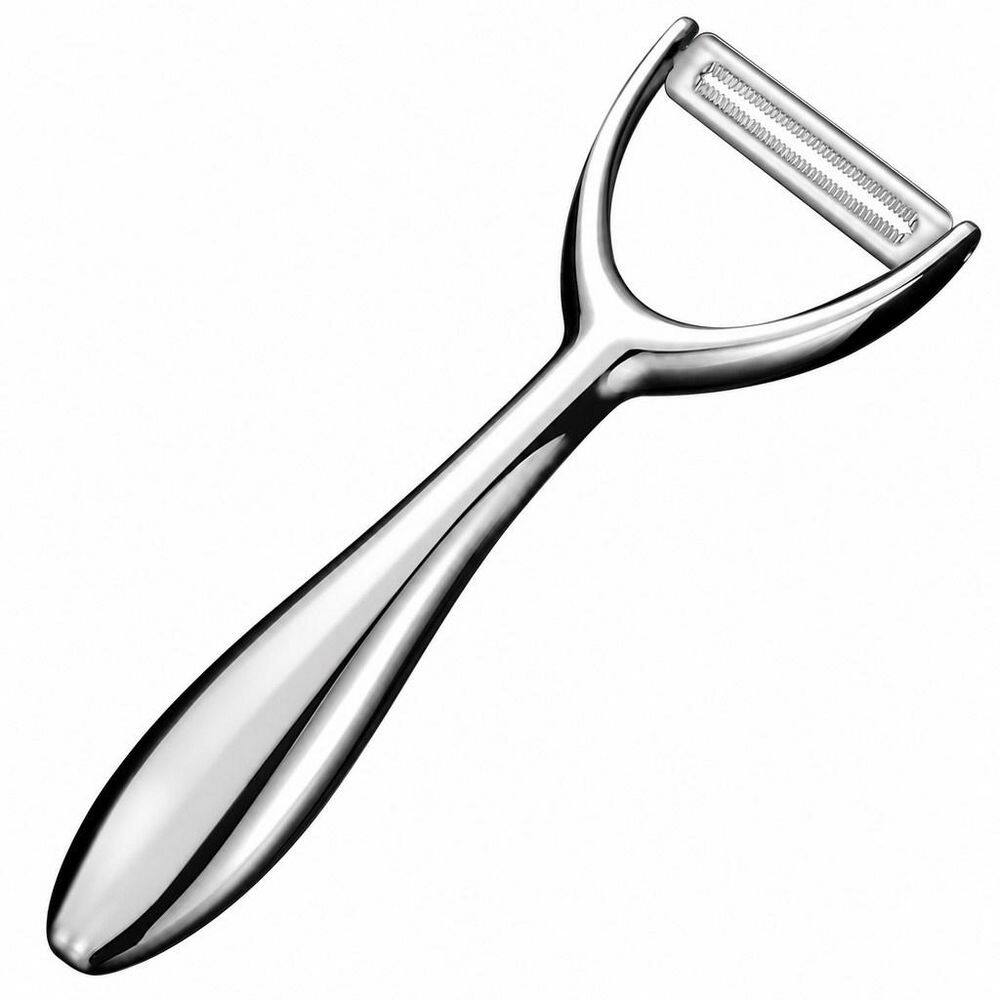 Type Y Stainless Steel Peeler with Ultra Sharp Rotary Blade and Heavy Duty Ergonomic Handle for Kitchen