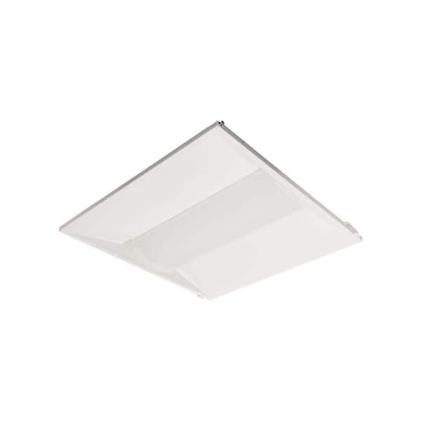 2X2 White Integrated LED Troffer Retrofit Kit 13/20/26W 3500-5000K Selectable Wattage & CCT for Ceiling Light (2-Pack)