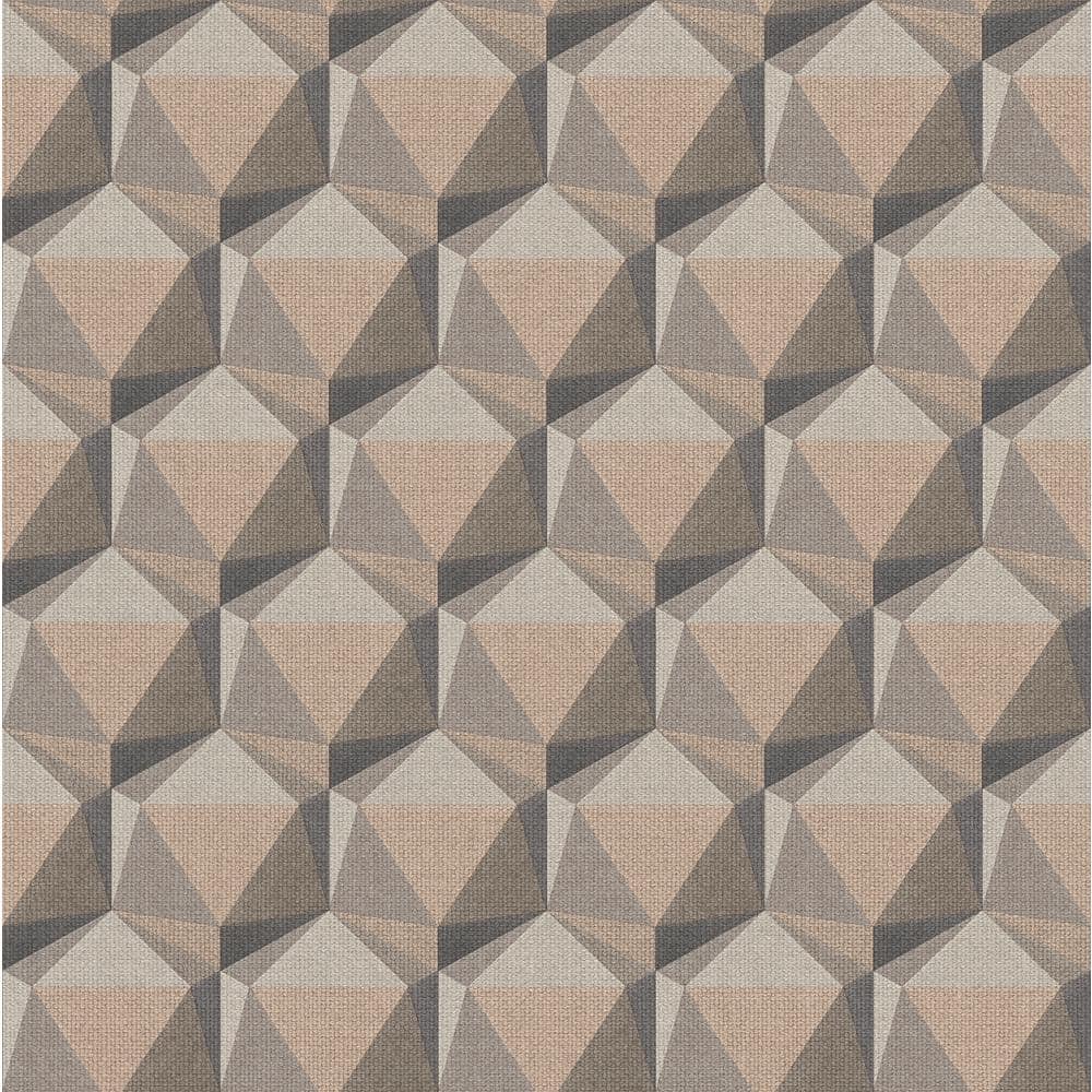Fusion Collection Geometric Motif Grey/Cream/Beige Matte Finish Non-Pasted 