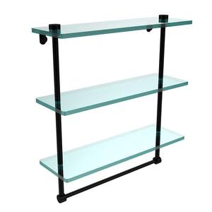 Allied Brass 22 Inch Double Glass Shelf with Towel Bar - Yahoo Shopping