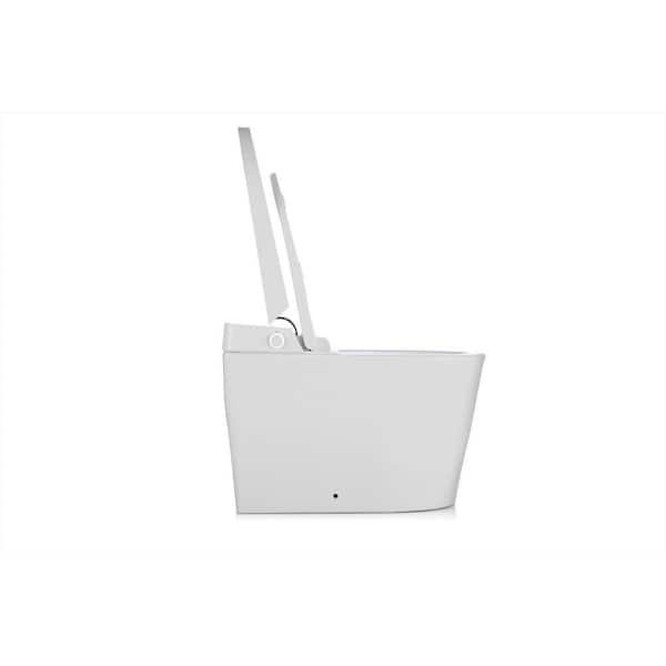 Alpha Bidet UXT Pearl 1.28 GPF Elongated Smart Toilet With Next Gen Bidet Tech, White