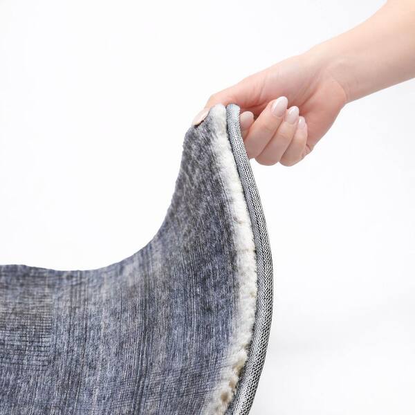 Dream Shag Premium Machine Washable Abstract ADS820 Navy 10 ft. x 14 ft. Area Rug