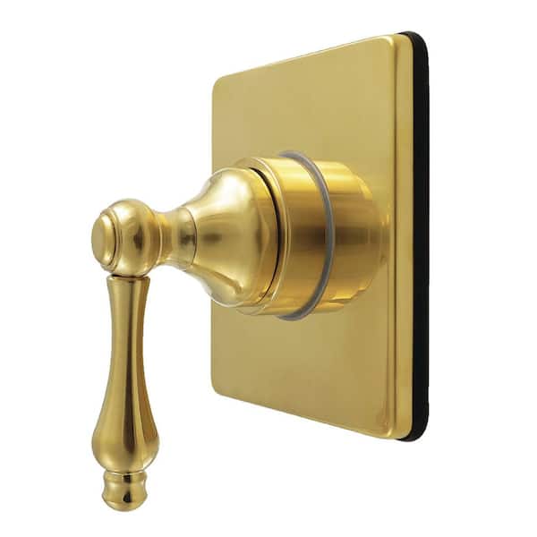Restoration 3/4 in. Single-Handle 1-Hole Wall Mount 6-Way Diverter Valve with Trim Kit in Brushed Brass