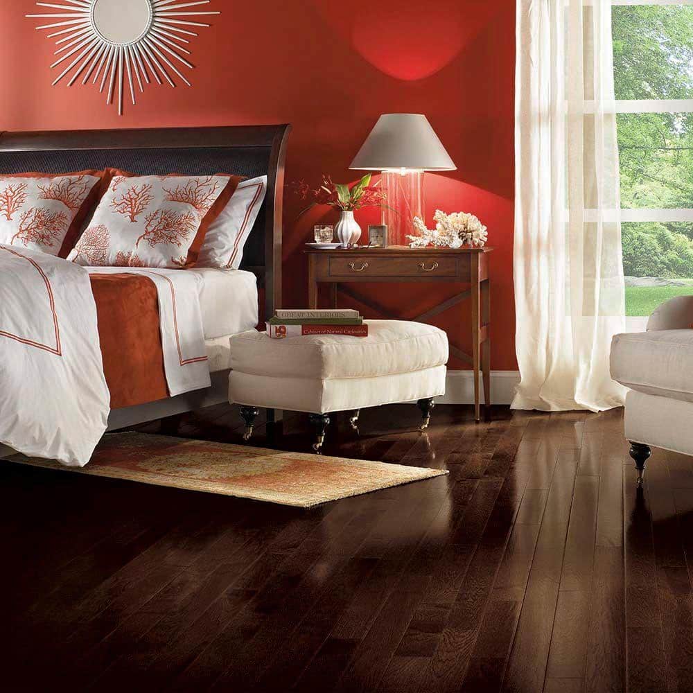 Frontier Shadow Hickory 3.25'' Wide Glossy Hardwood Flooring