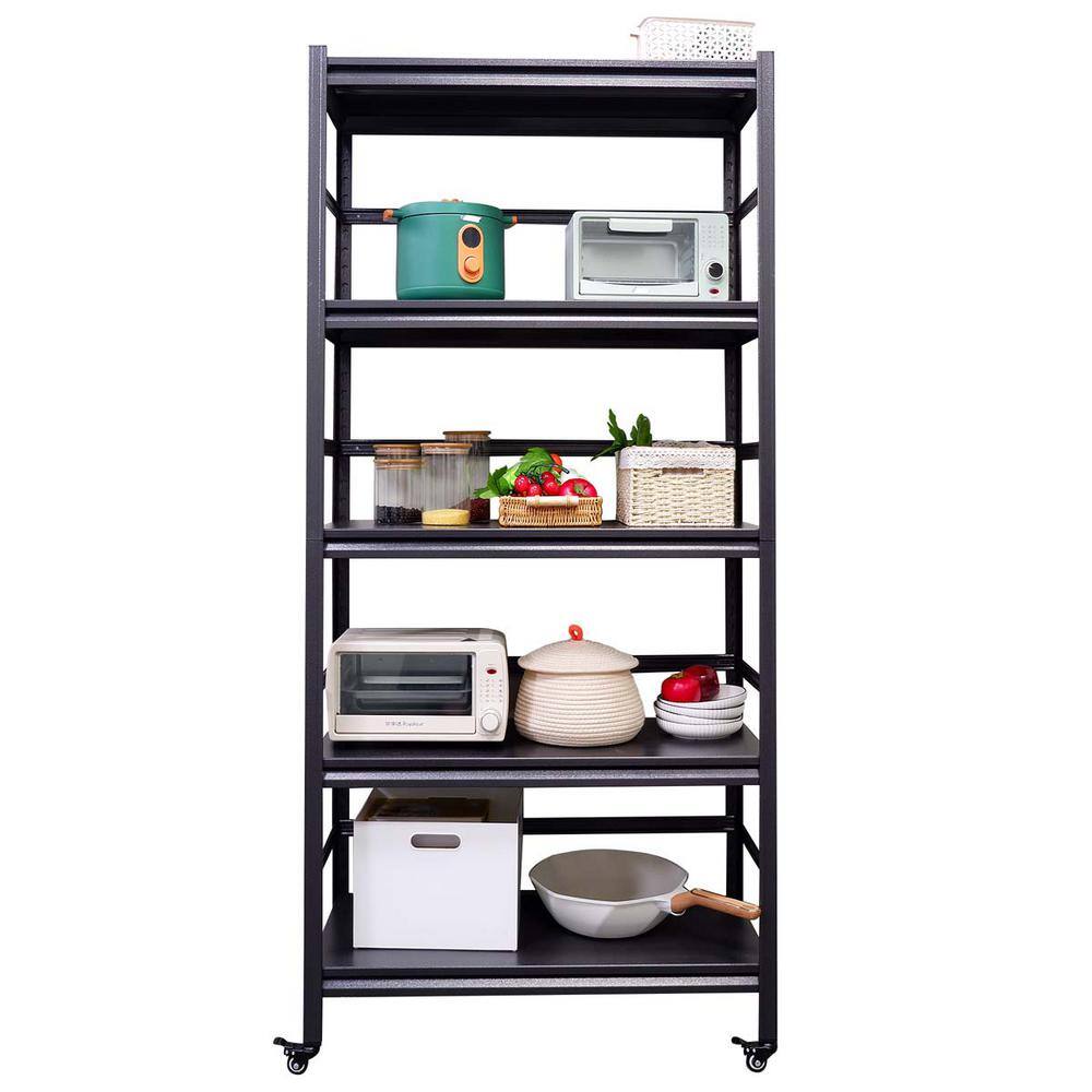 35.4 in. W 72 in. H x 15.7 in. D Heavy Duty Adjustable Shelving Unit ...