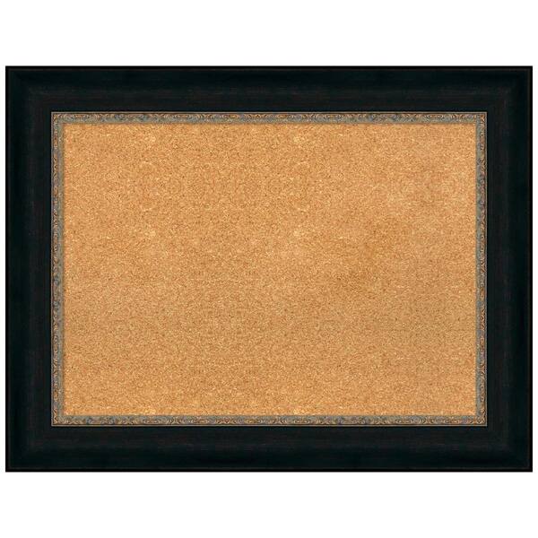 Amanti Art Paragon Bronze 34.75 in. x 26.75 in. Framed Corkboard Memo Board
