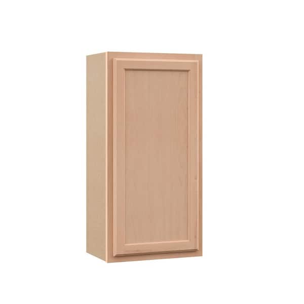 Recessed Panel 18 in. W x 12 in. D x 36 in. H Assembled Wall Kitchen Cabinet in Unfinished