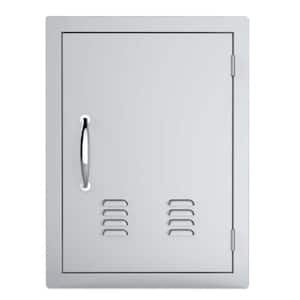 Classic Series 17 in. x 24 in. 304 Stainless Steel Vertical Access Door with Vents