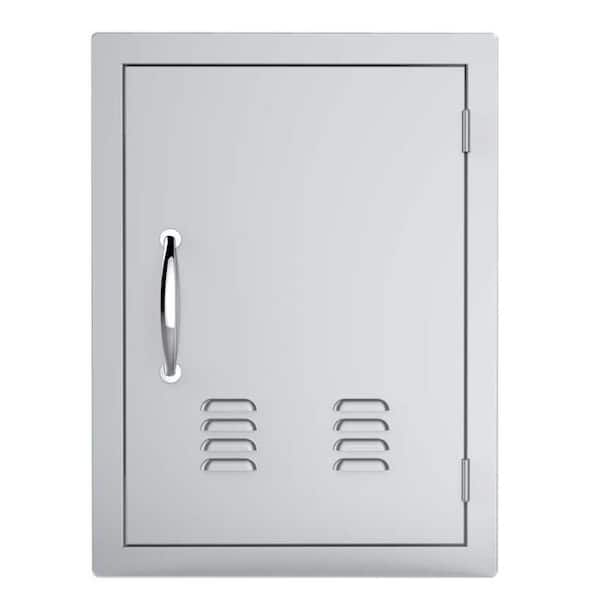 Sunstone Classic Series 17 in. x 24 in. 304 Stainless Steel Vertical Access Door with Vents