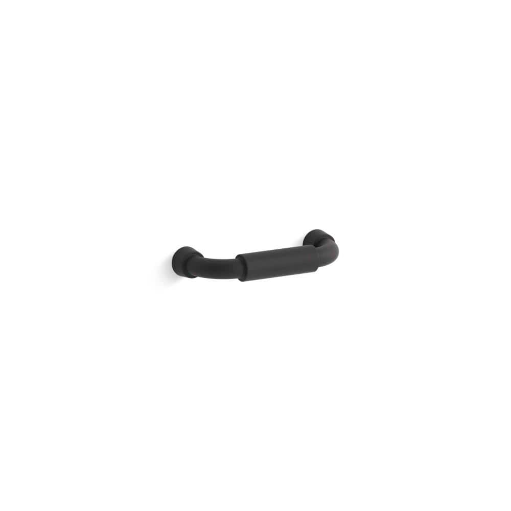 KOHLER Tone 3 In 76 Mm Center To Center Cabinet Pull In Matte Black   Kohler Drawer Pulls 24438 Bl 64 1000 