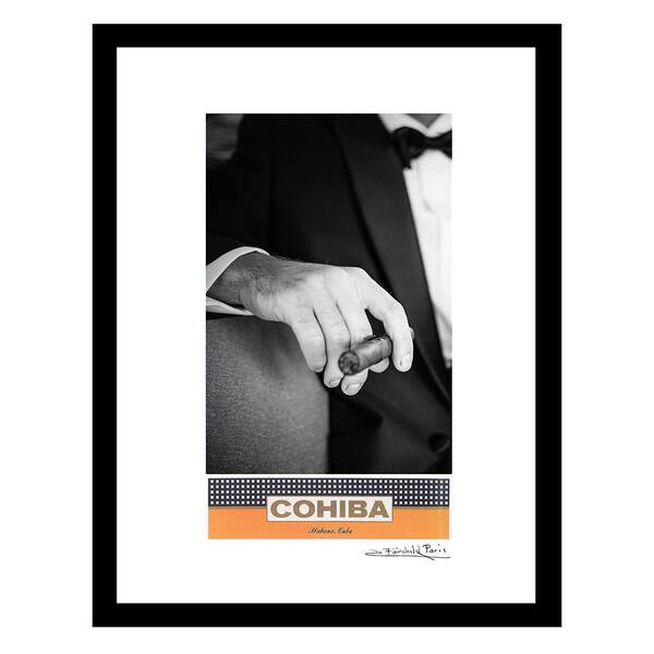 VENICE BEACH Collections Cigars Scream Sophistication in this Powerful Black and White Image by Fairchild Paris 1-Piece Framed 18 in. x 14 in.