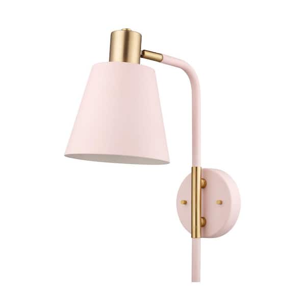 Gatsby Double Wall Lamp with Cord Cover & 2 Outlets - Startex