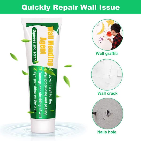 Drywall Repair Kit, Spackle Wall Repair Kit, 3 Pack Wall Mending Agent Putty Wall Repair Paste Plaster Wall Crack Nail Hole Wall Hole Filler Scraper Sa - View #12