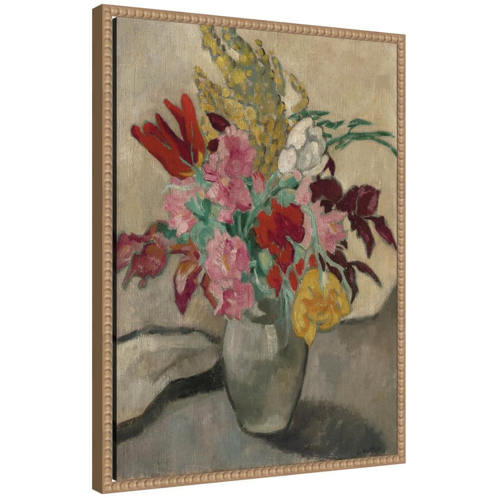 Kate and Laurel Sylvie Vase avec bouquet de fleurs by Louis Valtat