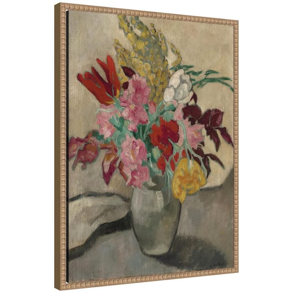 Kate and Laurel Sylvie Vase avec bouquet de fleurs by Louis Valtat