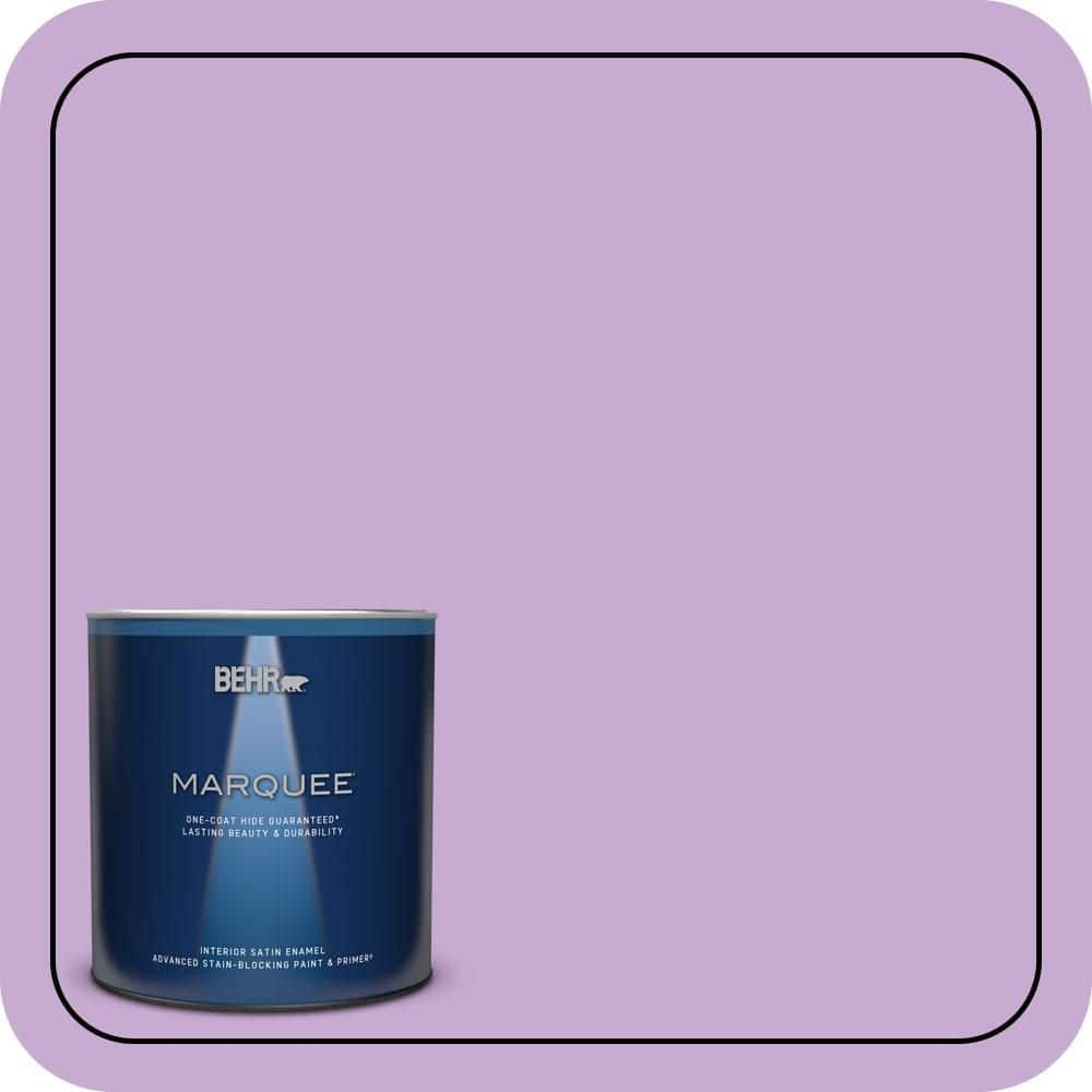1 qt. #660B-4 Pale Orchid Satin Enamel Interior Paint & Primer product image for price tracking