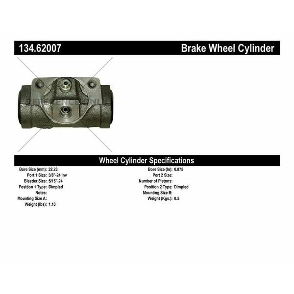 Centric Parts Premium Wheel Cylinder-Preferred - Rear