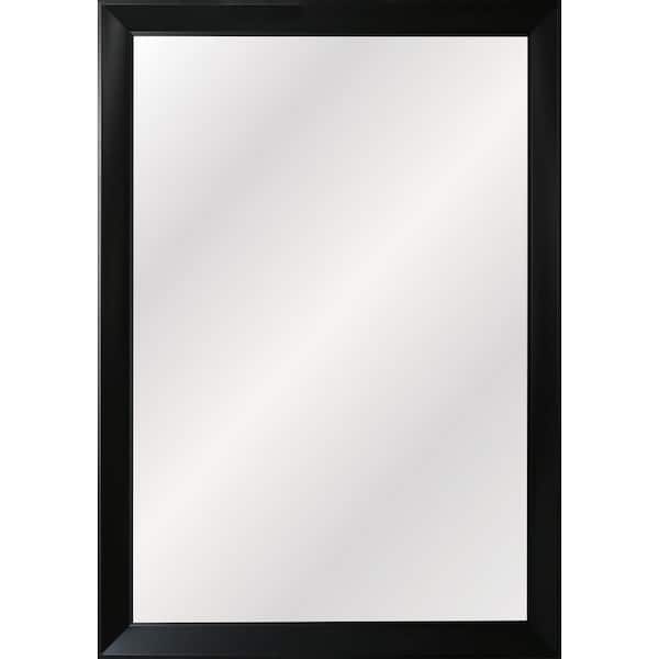 Glacier Bay 21.5 in. x 27.5 in. Black Classic Rectangle Framed Mirror