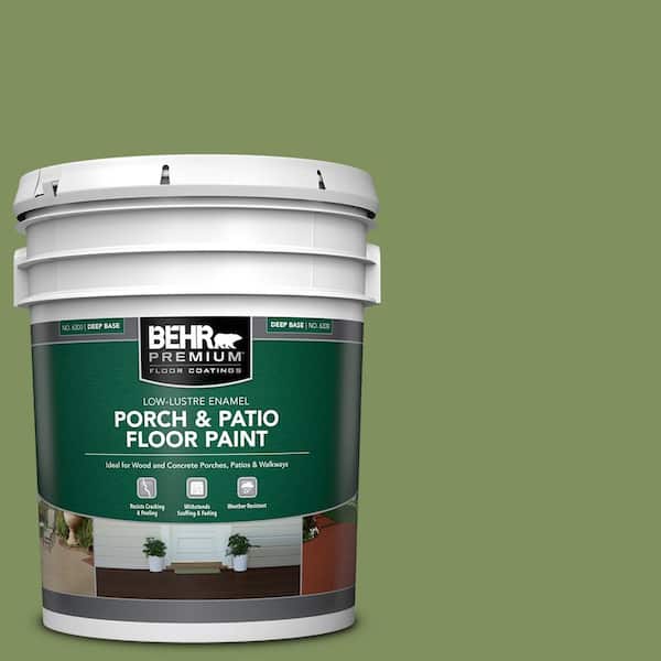 BEHR PREMIUM 5 gal. #PPU10-03 Green Energy Low-Lustre Enamel Interior/Exterior Porch and Patio Floor Paint